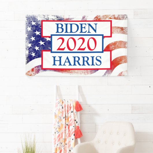 Verkiezingsondersteuning voor Biden en Harris 2020 Spandoek (Insitu)