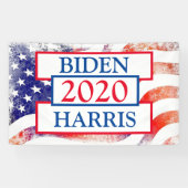 Verkiezingsondersteuning voor Biden en Harris 2020 Spandoek (Horizontaal)