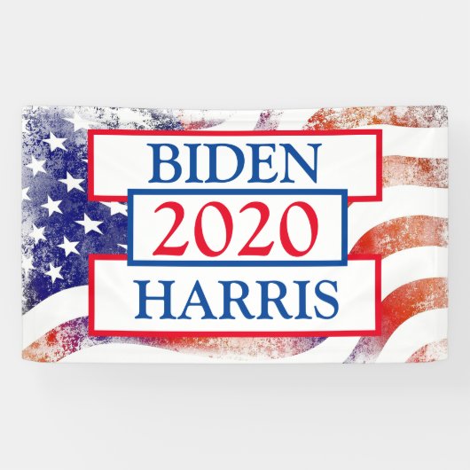 Verkiezingsondersteuning voor Biden en Harris 2020 Spandoek (Horizontaal)