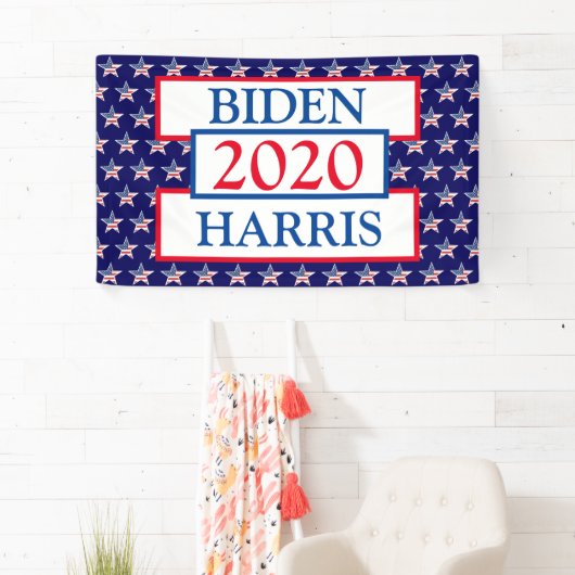 Verkiezingsondersteuning voor Biden en Harris 2020 Spandoek (Insitu)