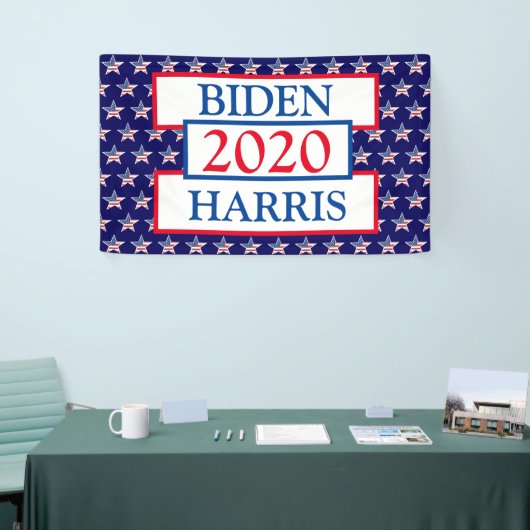 Verkiezingsondersteuning voor Biden en Harris 2020 Spandoek (Beurs)