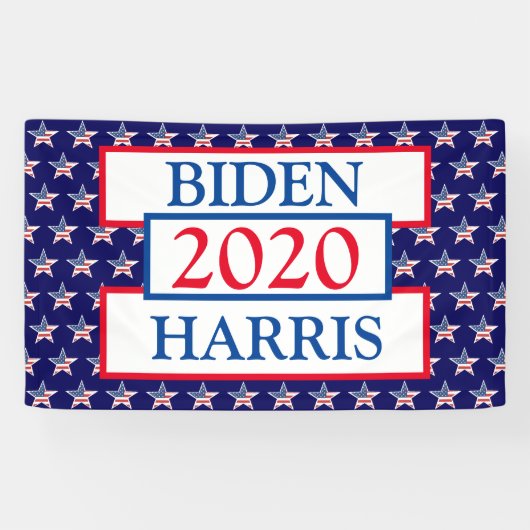Verkiezingsondersteuning voor Biden en Harris 2020 Spandoek (Horizontaal)