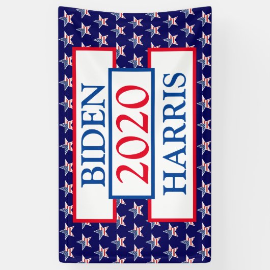 Verkiezingsondersteuning voor Biden en Harris 2020 Spandoek (Verticaal)