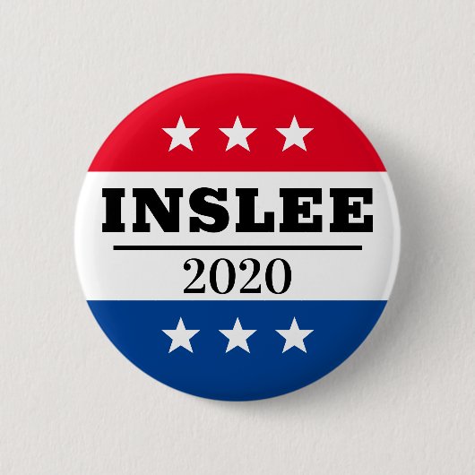 Verkiezingspak Inslee 2020 Ronde Button 5,7 Cm (Voorkant)