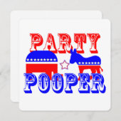 Verkiezingspartij Pooper Kaart (Voorkant / Achterkant)