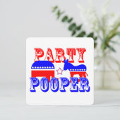 Verkiezingspartij Pooper Kaart (Staand voorkant)
