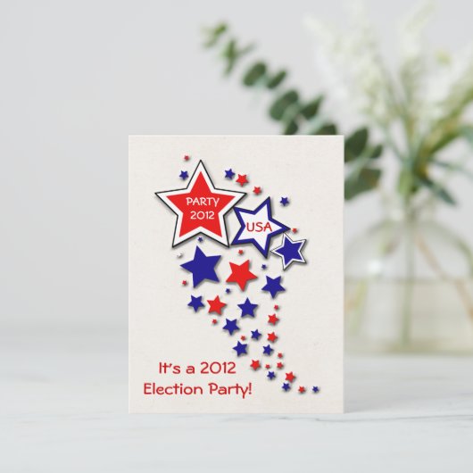 Verkiezingspartij Uitnodiging (Staand voorkant)