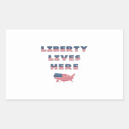 Verkiezingspartij VS Collectie! Rechthoekige Sticker