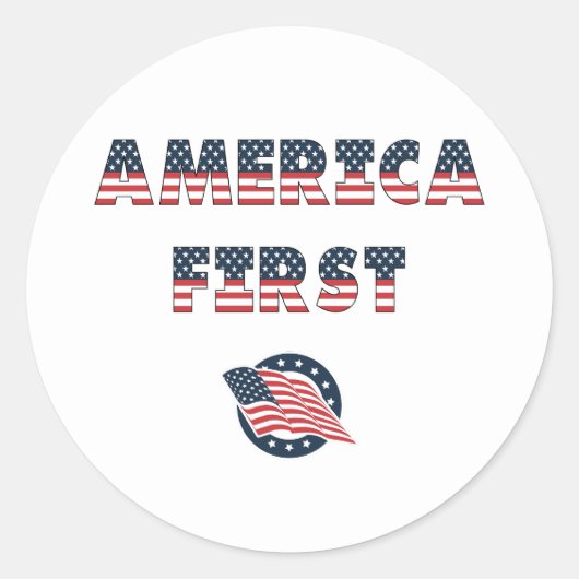 Verkiezingspartij VS Collectie! Ronde Sticker (Voorkant)