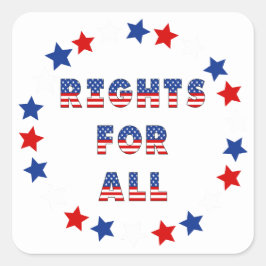 Verkiezingspartij VS Collectie! Vierkante Sticker