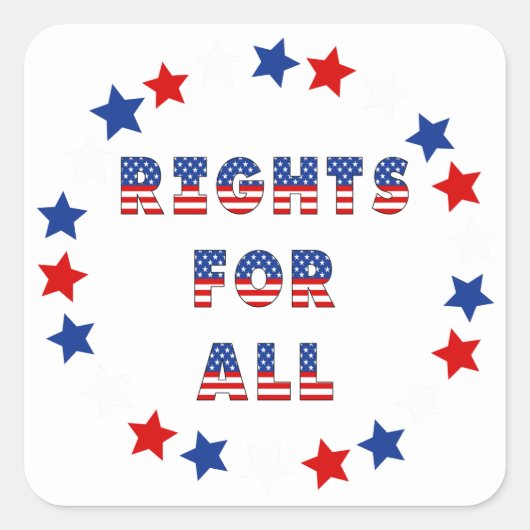 Verkiezingspartij VS Collectie! Vierkante Sticker (Voorkant)