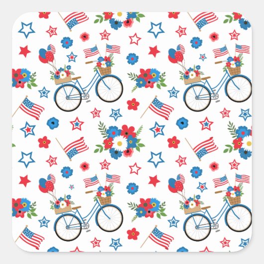 Verkiezingspartij VS Collectie! Vierkante Sticker (Voorkant)