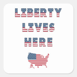 Verkiezingspartij VS Collectie! Vierkante Sticker