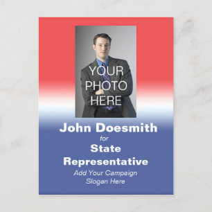Verkiezingspostkaart politieke campagne briefkaart