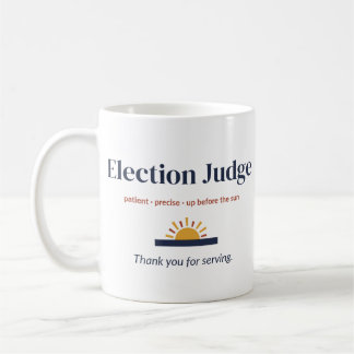 Verkiezingsrechter Mok, Bedankt voor uw inzet Koffiemok