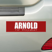 Verkiezingsrooster ARNOLD SCHWARZENEGGER Bumpersticker (Op auto)