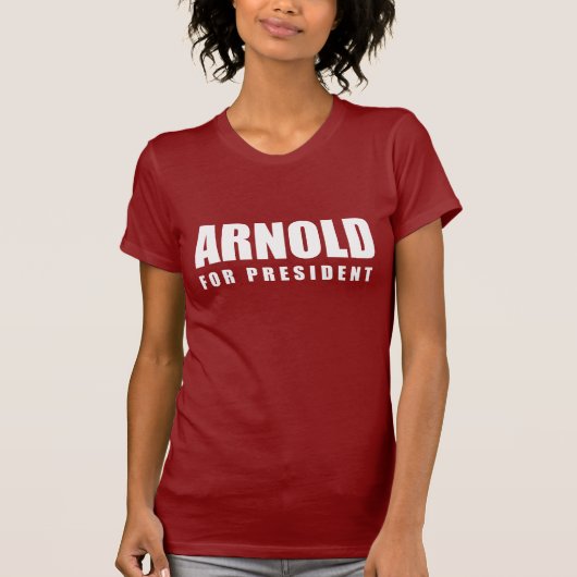 Verkiezingsrooster ARNOLD SCHWARZENEGGER T-shirt (Voorkant)