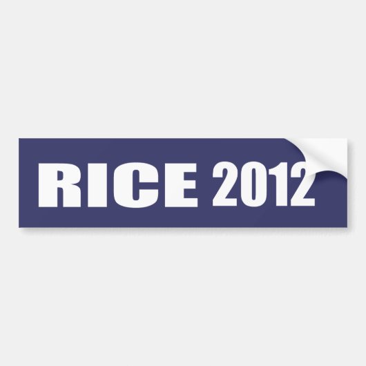 Verkiezingsrooster CONDI RICE Bumpersticker (Voorkant)