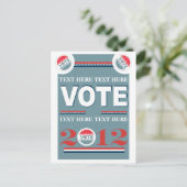 Verkiezingsstem Briefkaart (Staand voorkant)