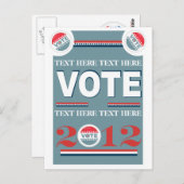 Verkiezingsstem Briefkaart (Voorkant / Achterkant)