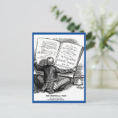 Verkiezingsstem volksstemming  Cartoon Briefkaart (Staand voorkant)