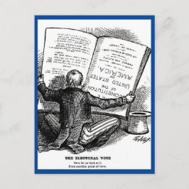 Verkiezingsstem volksstemming Cartoon Briefkaart