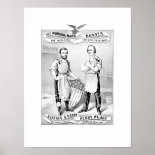 Verkiezingssubsidie en Wilson — Poster 1872