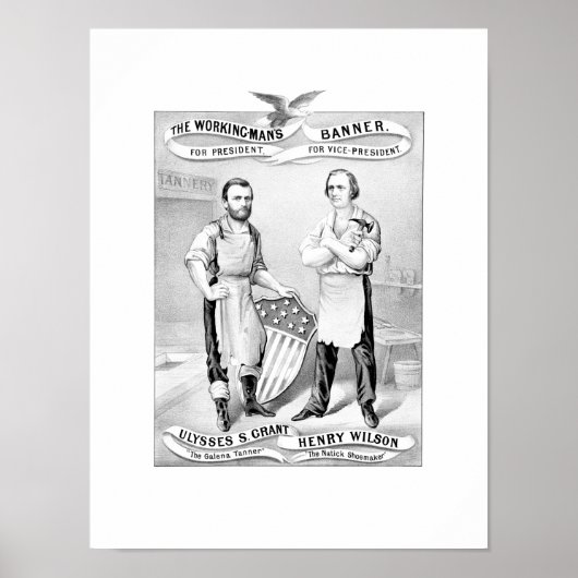 Verkiezingssubsidie en Wilson — Poster 1872 (Voorkant)