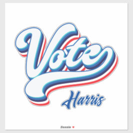 verkiezingstypografie sticker