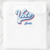 verkiezingstypografie vierkante sticker (Tas)