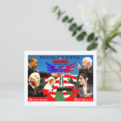 Verkiezingsvechters! Briefkaart (Staand voorkant)