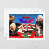 Verkiezingsvechters! Briefkaart (Voorkant / Achterkant)