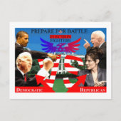 Verkiezingsvechters! Briefkaart (Voorkant)