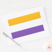 Verkiezingsvlag Vrouwenrechten 19de amendement Rechthoekige Sticker (Envelop)