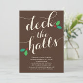 VERKLAAR DE HALLEN | HOLIDAIRE INVITATIE KAART (Staand voorkant)