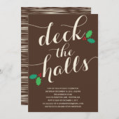 VERKLAAR DE HALLEN | HOLIDAIRE INVITATIE KAART (Voorkant / Achterkant)