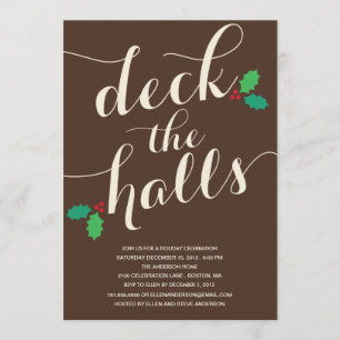 VERKLAAR DE HALLEN HOLIDAIRE INVITATIE KAART