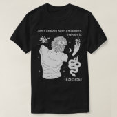 Verklaar je filosofie niet met het stoïcijnse beel t-shirt (Design voorkant)