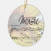 Verklaar uzelf met muziekversiering keramisch ornament (Links)