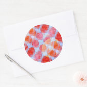 Verklaar van de achtergrond van de ontwerpstructuu ronde sticker (Envelop)