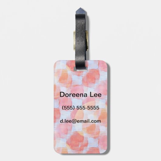 Verklaar van de achtergrond van de ontwerptextuur bagagelabel (Achterkant verticaal)