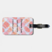 Verklaar van de achtergrond van de ontwerptextuur bagagelabel (Achterkant horizontaal)