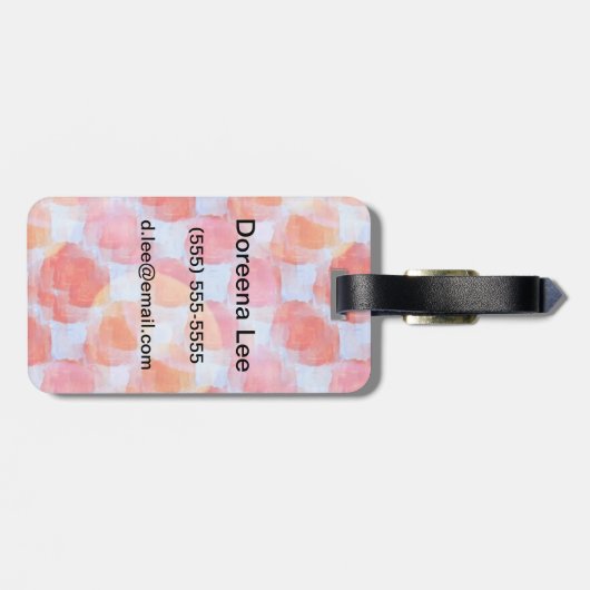 Verklaar van de achtergrond van de ontwerptextuur bagagelabel (Achterkant horizontaal)