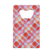 Verklaar van de achtergrond van de ontwerptextuur creditkaart flessenopener (Achterkant)