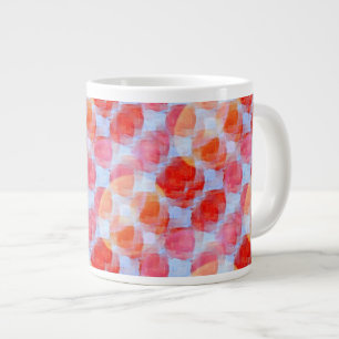 Verklaar van de achtergrond van de ontwerptextuur grote koffiekop
