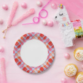 Verklaar van de achtergrond van de ontwerptextuur papieren bordje (Feest)