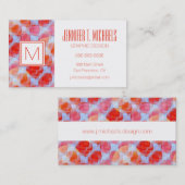 Verklaar van de achtergrond van de ontwerptextuur visitekaartje (Voorkant / Achterkant)