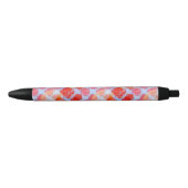 Verklaar van de achtergrond van de ontwerptextuur zwarte inkt pen (Voorkant)