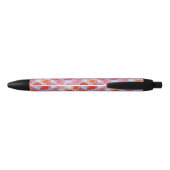 Verklaar van de achtergrond van de ontwerptextuur zwarte inkt pen (Achterkant)
