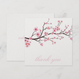 VERKLAPKAART : SAKURA KERSENBLOESEM BEDANKKAART